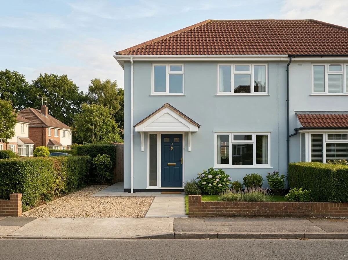 Completed exterior house painting in Blackburn